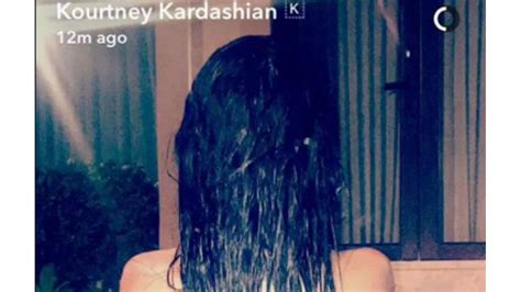 Kourtney Kardashian Posts Naked Snapchat Days