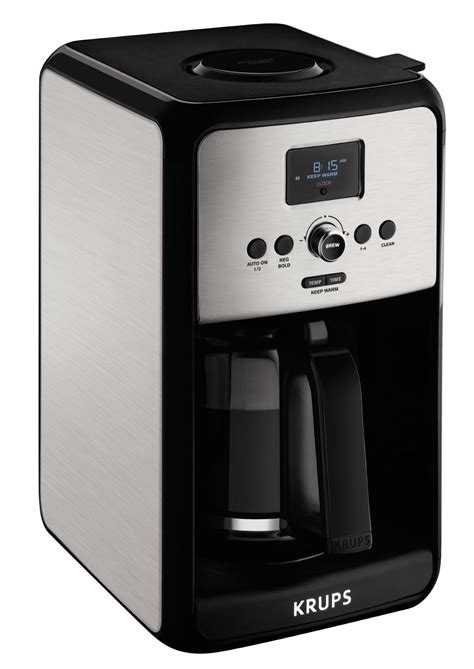 The savoy coffee maker in stainless steel, from krups brews coffee to an optimal temperature of 180 degrees. Amazon.com: KRUPS EC314050 Programmable Digital Coffee ...