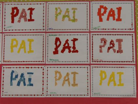 O dia do pai em portugal é comemorado no dia 19 de março e a tradição segue a de outros países: Jardim da Aldeia: Placards do Dia do Pai