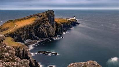 Lighthouse Point Neist Skye Isle Wallpapers Scotland