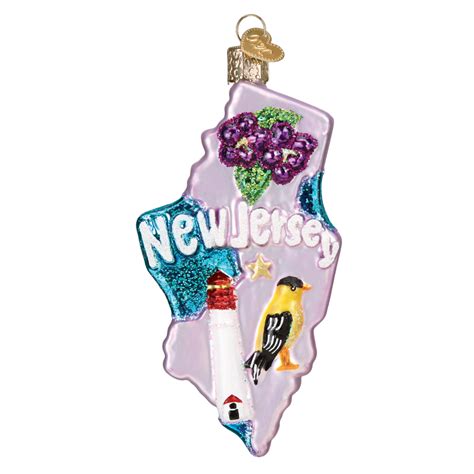 Shop today to find christmas deals at incredible prices. State of New Jersey Ornament | Old World Christmas | Ornaments, Old world christmas, Christmas