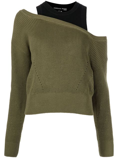 Veronica Beard Prescott Double Layer Sweater Farfetch