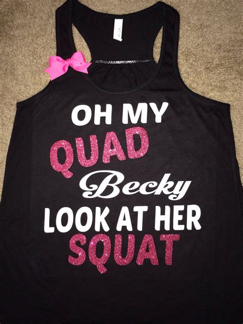 Oh My Quad Becky Look At Her Squat Ruffles With Love Bow Tank Fi