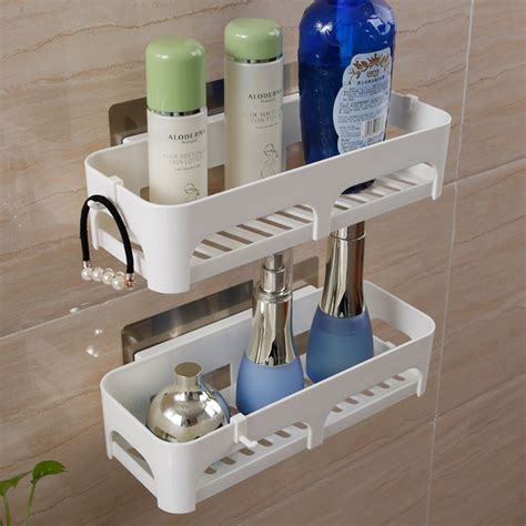 Banish clutter with bath storage solutions including bathroom storage towers, baskets and hampers. 1PCS Plastic Bathroom Kitchen Wall Mounted Multifunctional ...