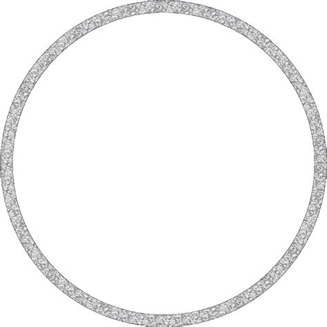 Circle Silver Silvercircle Glitter Frame Circleframe Silver