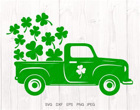 Saint Patricks Day Svg St Patricks Day Truck Svg Shamrock Etsy