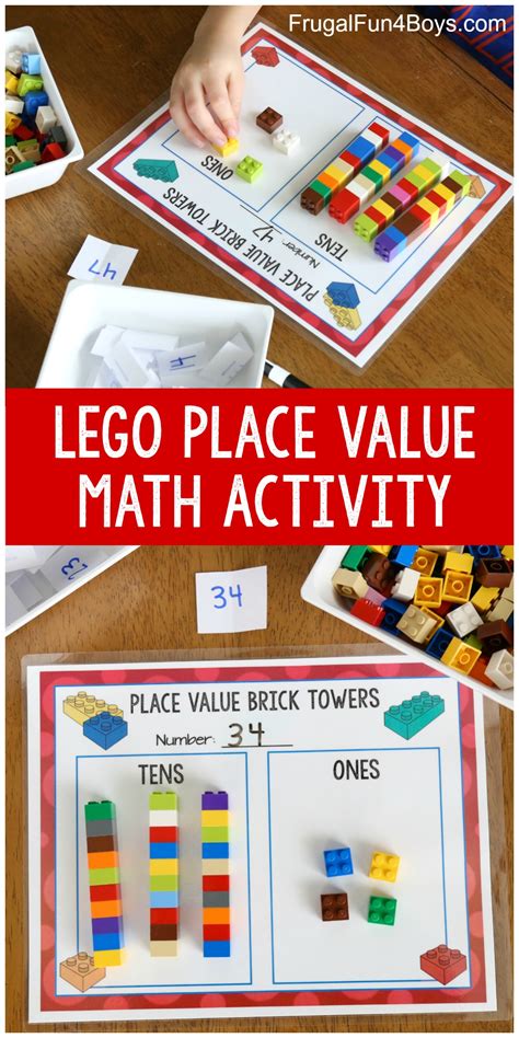 Hands On Place Value Math Activity With Lego Bricks