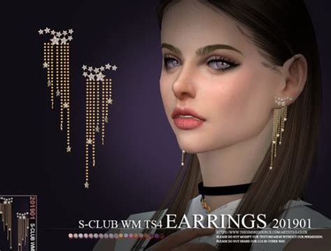 S Club Ts4 Ll Earrings 202101 The Sims 4 Catalog