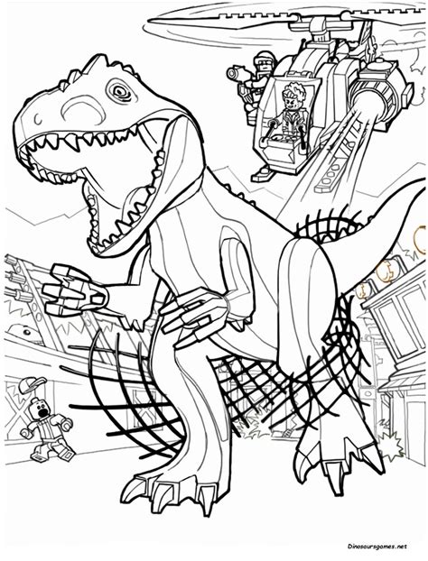 Jurassic Park Raptor Coloring Page Dinosaur Coloring Pages Lego