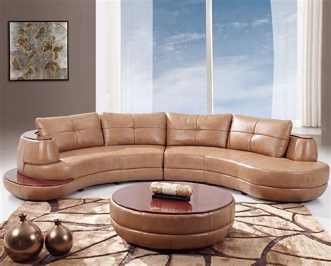 25 Contemporary Curved And Round Sectional Sofas Leather Sectional