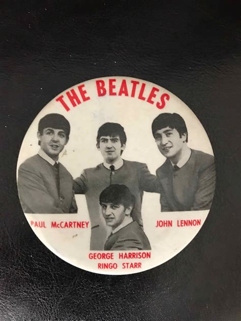 A Collectors Item An Early Beatle Button From My Collection Of Beatle