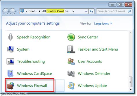 Allow A Program Through The Windows 7 Firewall How To