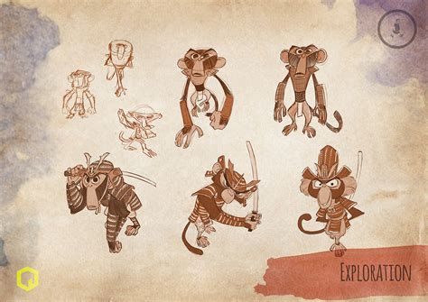 Grendene Kids 360º Samurai Monkey Character Design On Behance