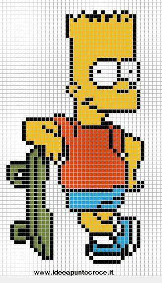Pixel Art Bart Simpson 31 Idées Et Designs Pour Vous Inspirer En Images