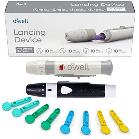 Microlet Lancing Device 3 Pack 40 Owell Lancets And Lancing Device