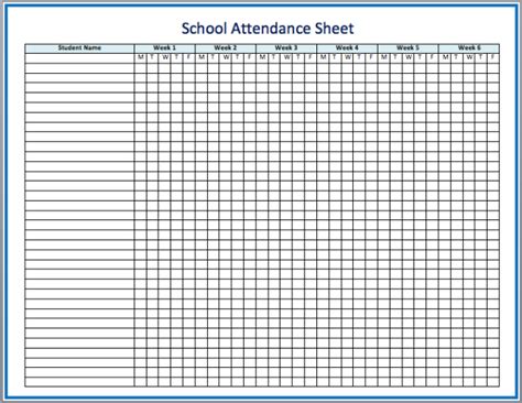 It includes printable copies of the updated pages, which can be used as replacement sheets in your ced binder. Printable Attendance Sheet | room surf.com