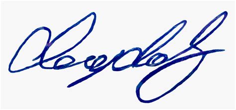 Signature Blue Signatures Hd Png Download Kindpng