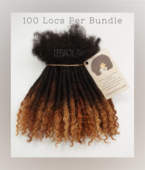 100 Locs Bundle Standard Coiled Tips Honey Tip Handmade Loc Etsy Loc Extensions Human Hair