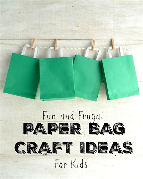 Fun and Exciting Paper Bag Crafts for Your Kids - In The Playroom