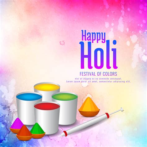 Beautiful Happy Holi Celebration Background Design 343887 Vector Art At