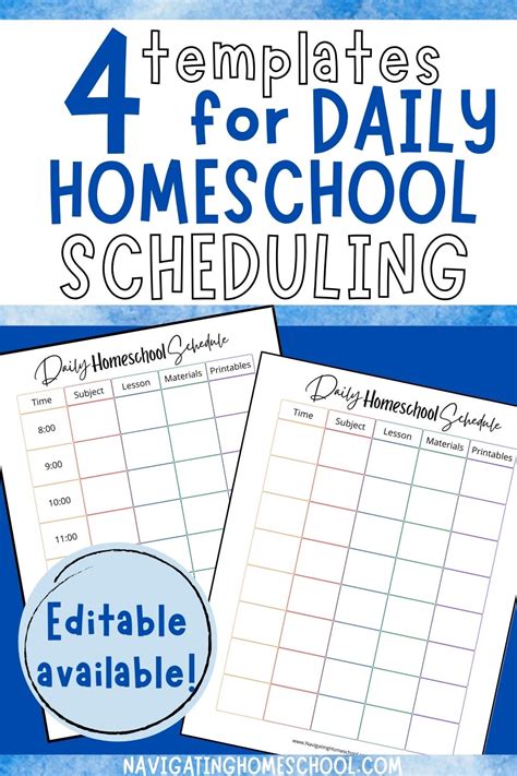 Homeschool Daily Schedule Example Tips