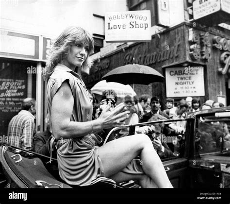 Pornographic Actress Marilyn Chambers Arrives In London Stock Photo Alamy