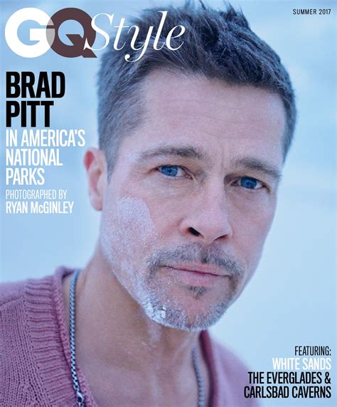 brad pitt chats with gq style about therapy boozing and evolving daily front row