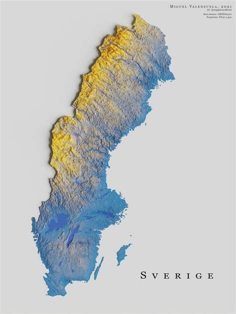 the topography of sweden mapporn geography map topography map topography