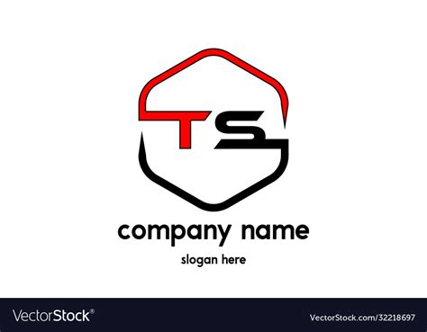 Ts Logo Royalty Free Vector Image Vectorstock