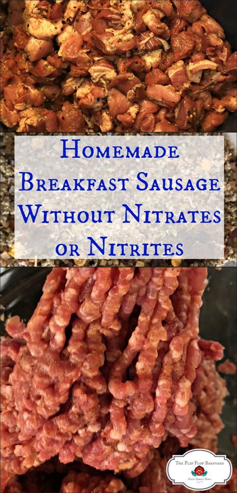 Homemade Breakfast Sausage Without Nitrates Or Nitrites Recipe Homemade Breakfast Sausage