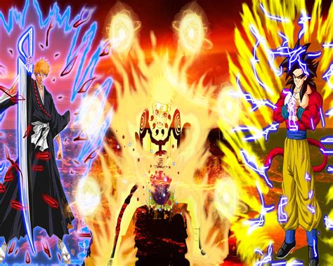 48 Anime Wallpaper Goku Naruto Luffy Pictures