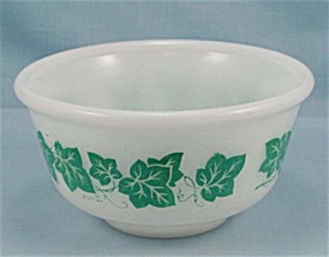 Hazel Atlas Bowl Green Ivy Mixing Bowls At Tipp Eclectics