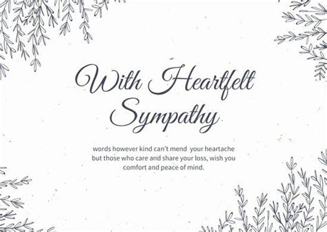 40 Free Printable Sympathy Cards In 2020 Condolence Card With Regard