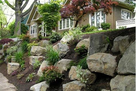 Rock Garden Retaining Wall Via Precision Landscape Landscaping