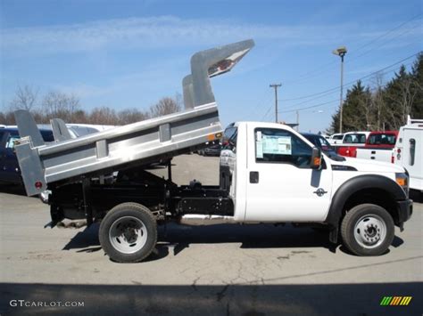 2012 Oxford White Ford F550 Super Duty Xl Regular Cab 4x4 Dump Truck