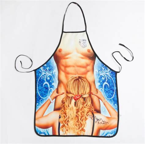 Freeshipping Novelty Cooking Kitchen Apron Sexy Girl Printed Apron