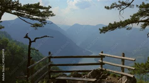 Viewpoint Banjska Stena Rock At Tara Mountain Looking Down To Canyon Of