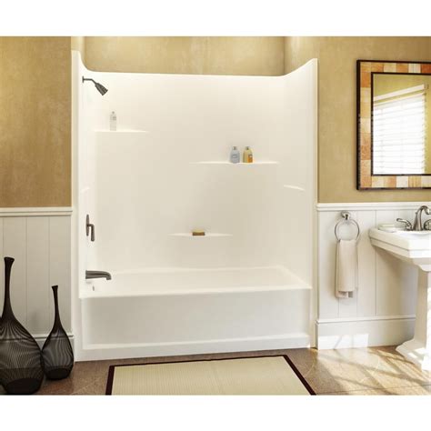 The home depot's acrylic bathtub and shower liners offer numerous advantages over cast iron, pressed steel and fiberglass units. Aquatic Everyday 60 in. x 30 in. x 72 in. 1-Piece Acrylx ...
