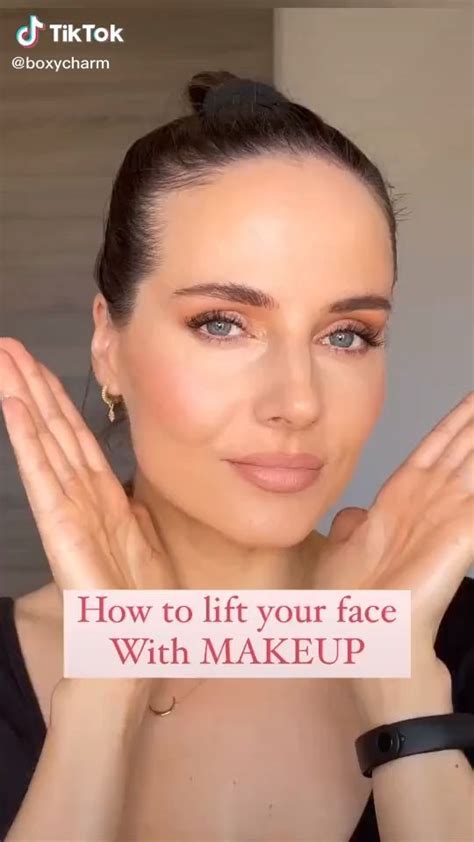 3 Ways For An Instant Face Lift Video Facelift Makeup Face Makeup Tips Beauty Makeup Tips