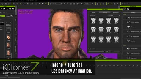 Iclone 7 Tutorial Verbesserte Gesichtskey Animation Youtube