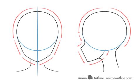 How To Draw An Anime Girls Head And Face Animeoutline 2022