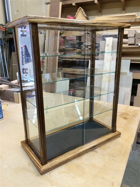 Wood And Glass Display Case For Dolls Models Crystal Etsy