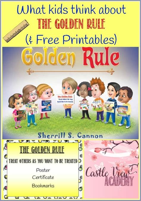 The Golden Rule With Printable Certificate Rules For Kids Poetry