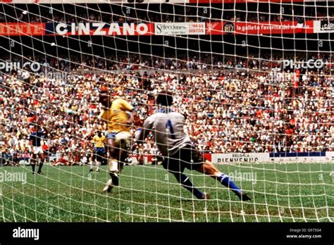 Soccer Fifa World Cup Mexico 1970 Final Brazil V Italy Stock