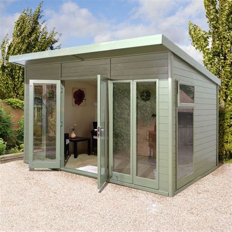 10x8 Ultimate Pent Garden Room Fully Glazed Buy Sheds Direct