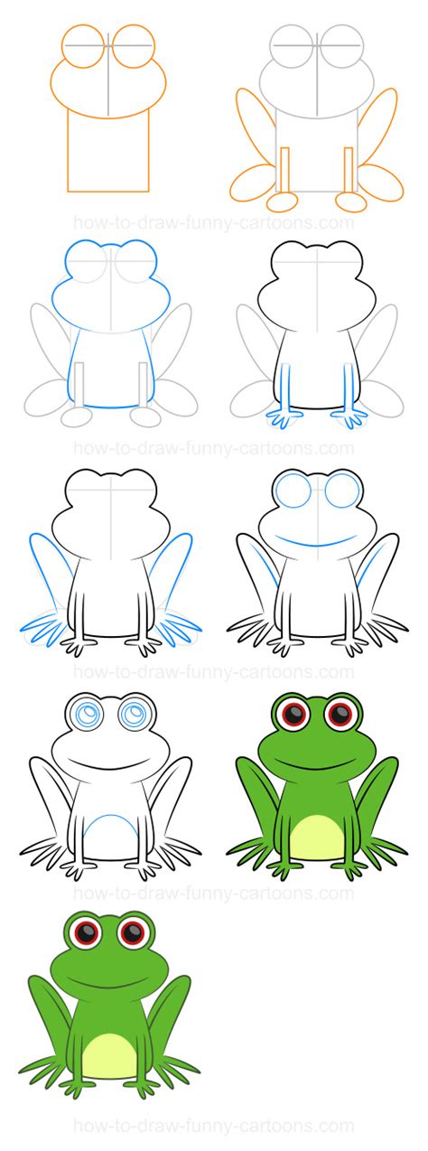 Follow these step by step frog drawing instructions step 1: Step-by-step drawing lessons