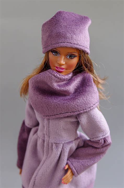 barbie doll clothes barbie winter coat barbie clothes etsy