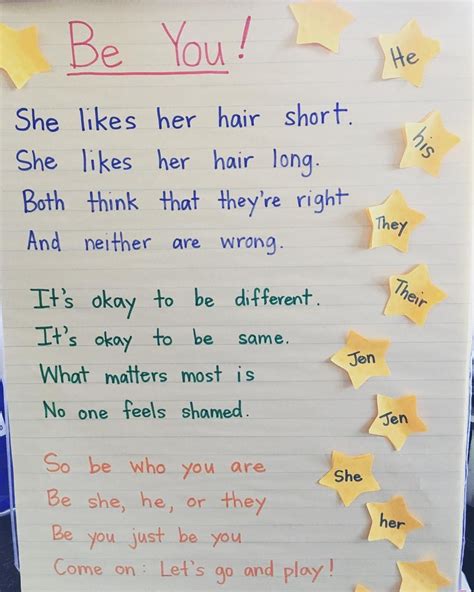 Gender Inclusive Classrooms On Instagram “when You Can’t Find The Perfect Poem About Pronouns