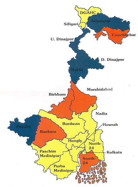 State Of West Bengal Map Info Tourism Population Culture Economy Etc