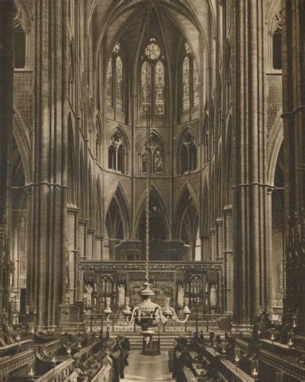 The High Altar And Reredos Beyond The Choir Of Westminster Abbey
